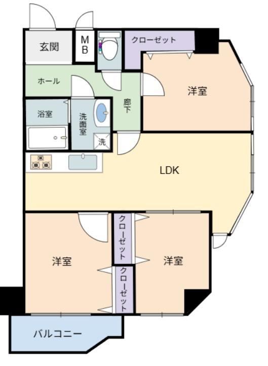 3LDK apartment in Tennoji Ward, Osaka - Photo 1