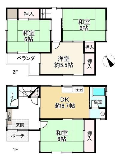 4DK house in Amagasaki, Hyogo - Photo 1
