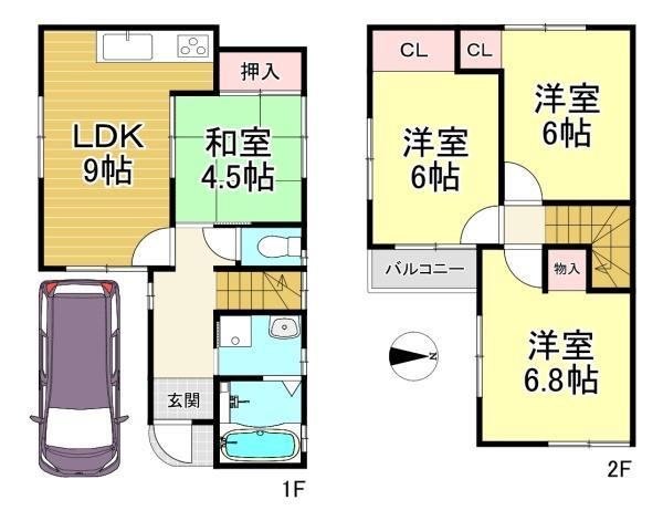 4LDK house in Oyamazaki, Otokuni District, Kyoto - Photo 1