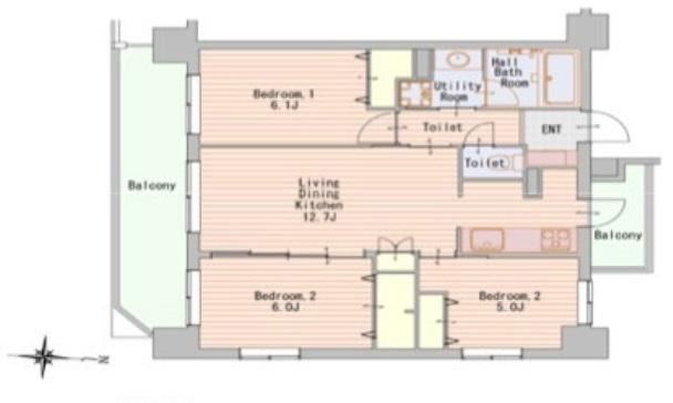 3LDK apartment in Omiya Ward, Saitama - Photo 1
