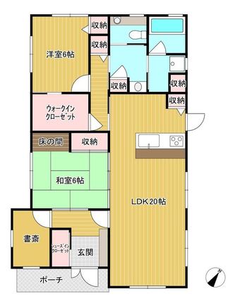 2LDK+S house in Kishima District