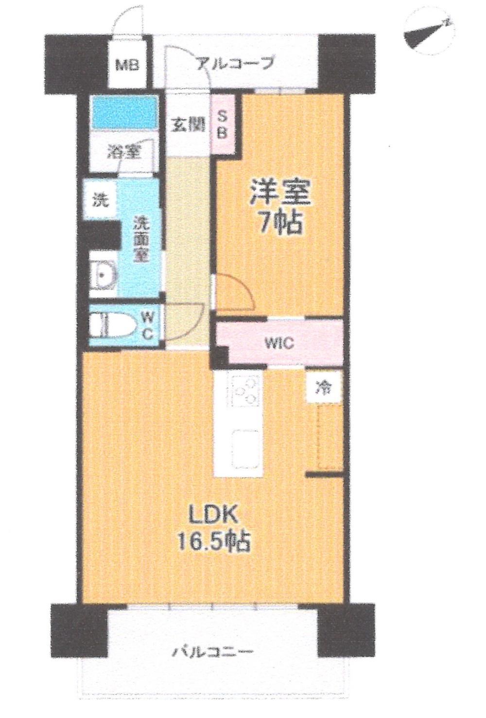 1LDK apartment in Kita Ward, Okayama - Photo 1