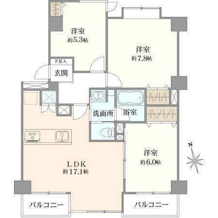 3LDK apartment in Miyamae Ward, Kawasaki, Kanagawa - Photo 1