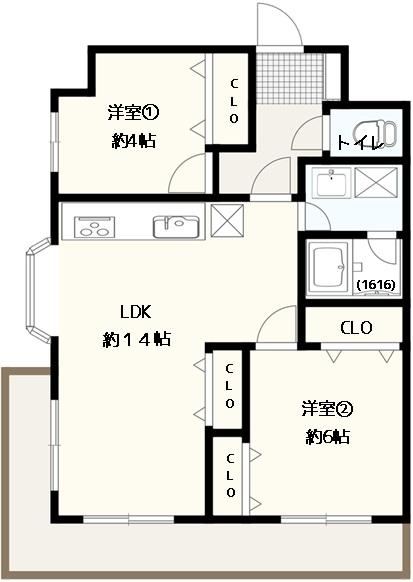 2LDK apartment in Minami Ward, Yokohama, Kanagawa - Photo 1
