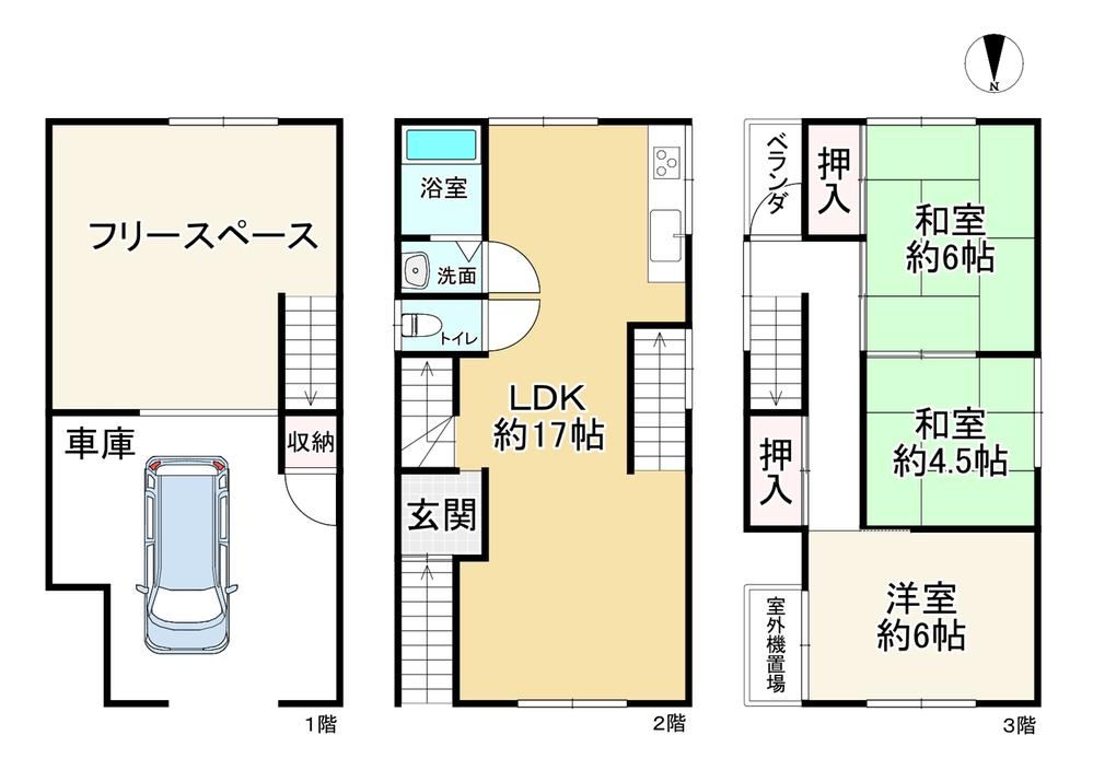 3LDK house in Nishi Ward, Sakai, Osaka - Photo 1