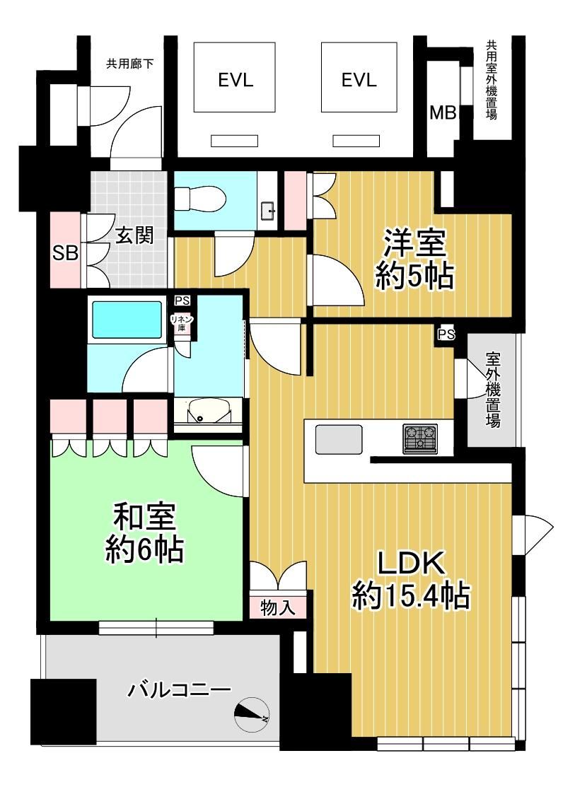 2LDK apartment in Kita Ward, Osaka - Photo 1