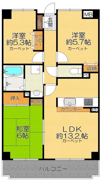 3LDK apartment in Nantan