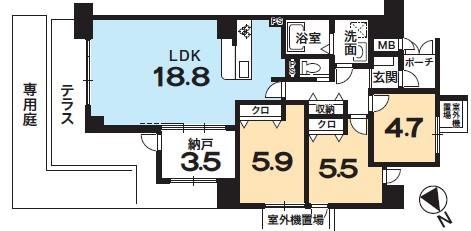 3LDK+S apartment in Fushimi Ward, Kyoto - Photo 1
