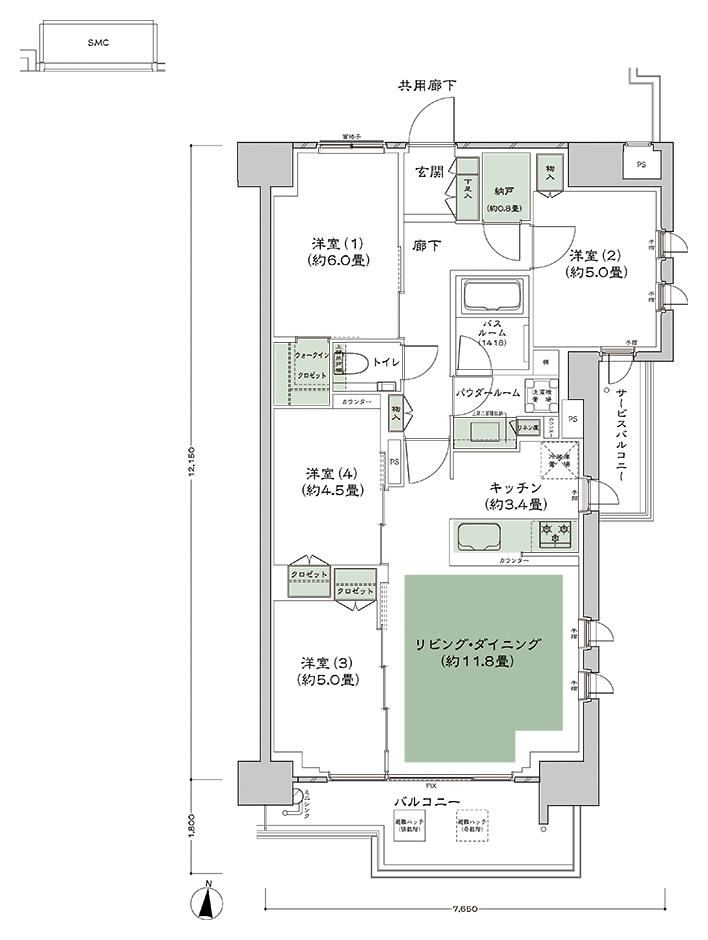 4LDK apartment in Setagaya Ward, Tokyo - Photo 1