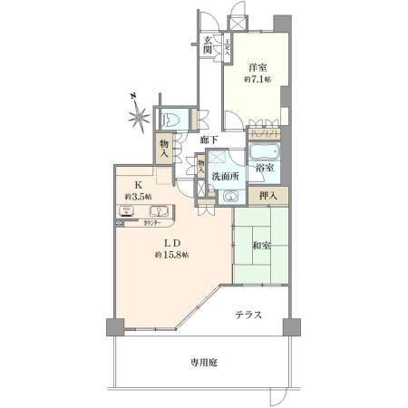 2LDK apartment in Kasugai, Aichi - Photo 1