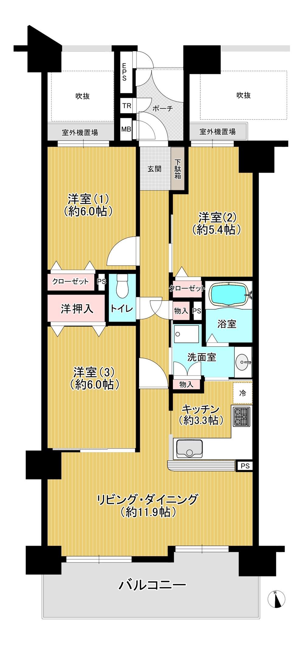 2LDK+S apartment in Izumi, Osaka - Photo 1