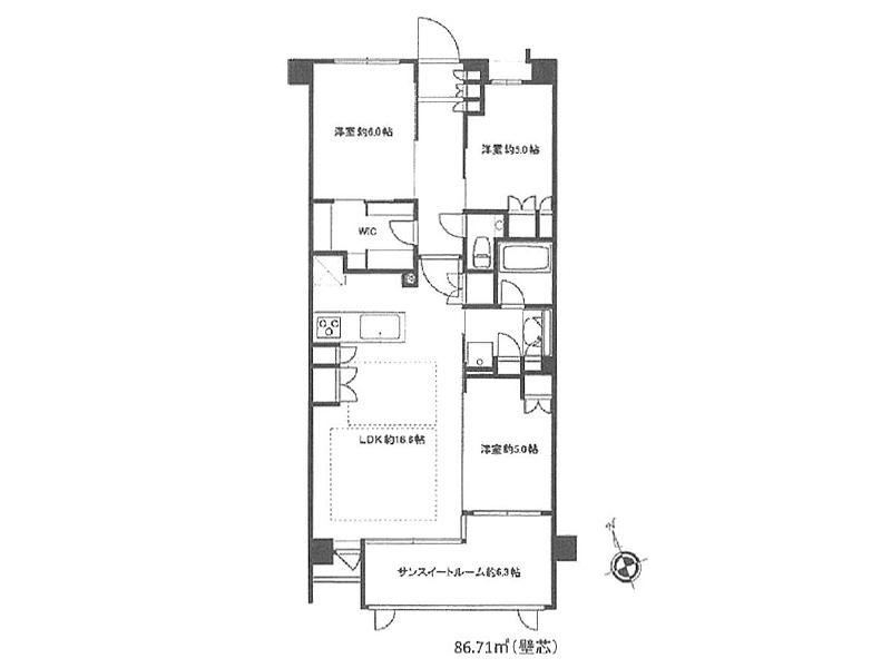 3LDK apartment in Shiki, Saitama - Photo 1