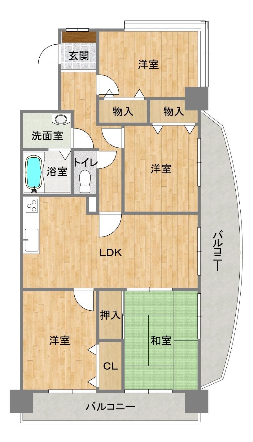 4LDK apartment in Kokuraminami Ward, Kitakyushu, Fukuoka - Photo 1