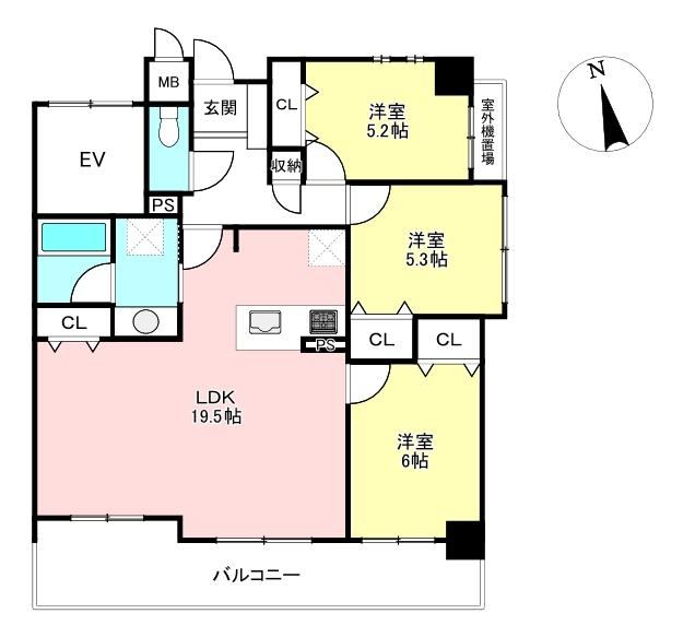 3LDK apartment in Nishi Ward, Nagoya, Aichi - Photo 1