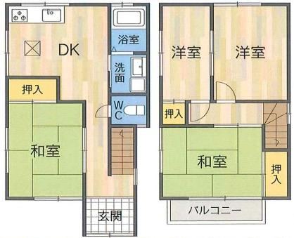 4DK house in Takaishi, Osaka - Photo 1