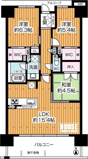 3LDK apartment in Moriguchi, Osaka - Photo 1