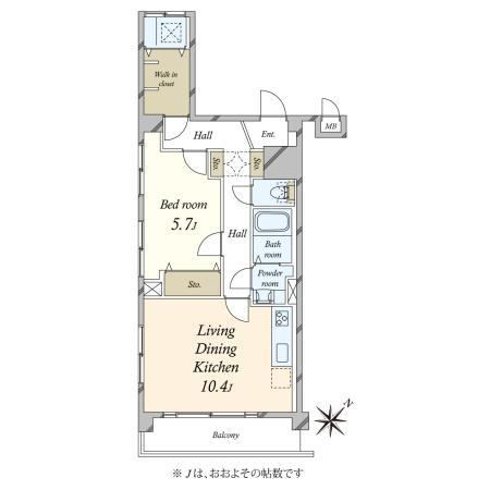 1LDK apartment in Ota Ward, Tokyo - Photo 1