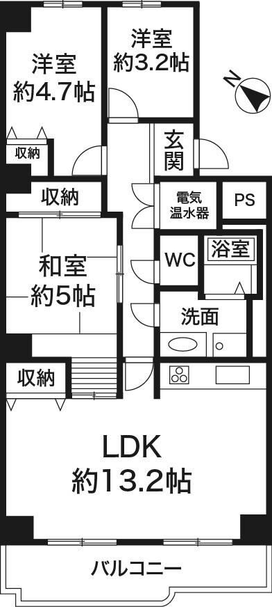3LDK apartment in Tarumi Ward, Kobe, Hyogo - Photo 1