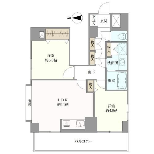2LDK apartment in Shinjuku Ward, Tokyo - Photo 1