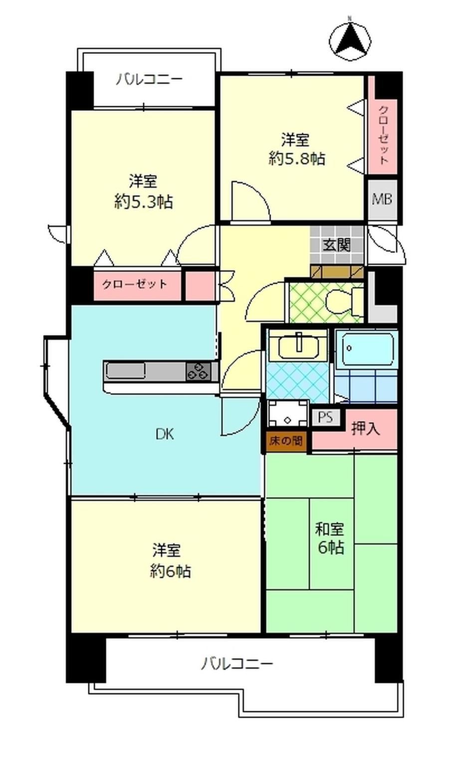 4DK apartment in Beppu, Oita - Photo 1