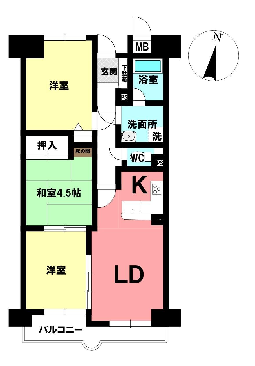 3LDK apartment in Okazaki, Aichi - Photo 1
