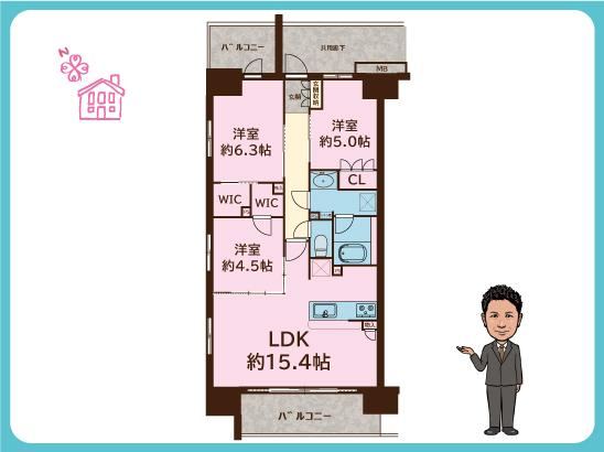 3LDK apartment in Iwatsuki Ward, Saitama - Photo 1