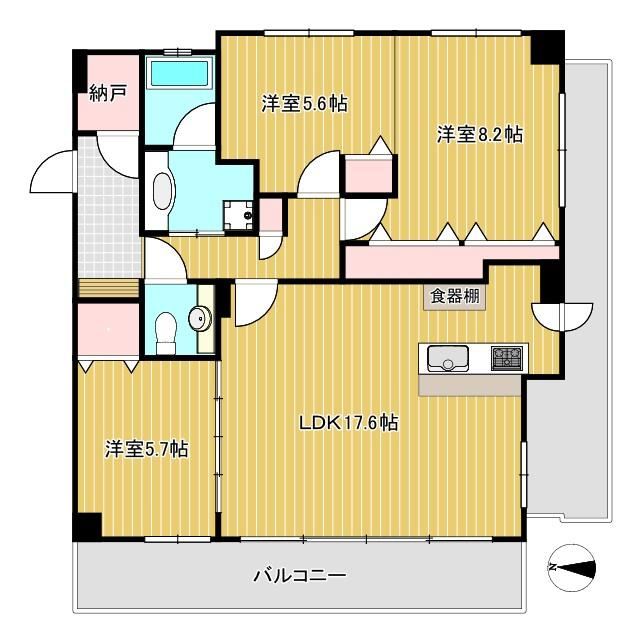 3LDK+S apartment in Kita Ward, Sapporo, Hokkaido - Photo 1