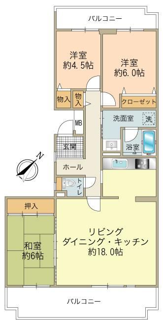 3LDK apartment in Hachioji, Tokyo - Photo 1