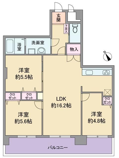 3LDK apartment in Taihaku Ward, Sendai, Miyagi - Photo 1