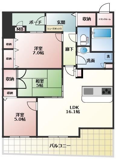 3LDK apartment in Tennoji Ward, Osaka - Photo 1