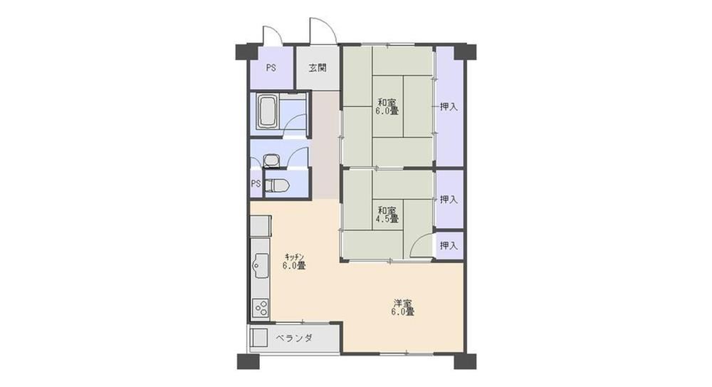 3DK apartment in Higashinada Ward, Kobe, Hyogo - Photo 1