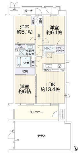 3LDK apartment in Asahi Ward, Yokohama, Kanagawa - Photo 1