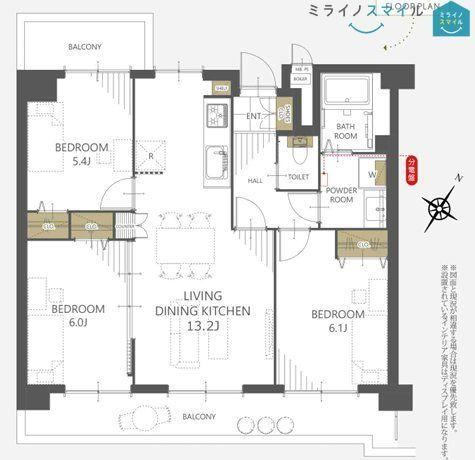 3LDK apartment in Kasugai, Aichi - Photo 1
