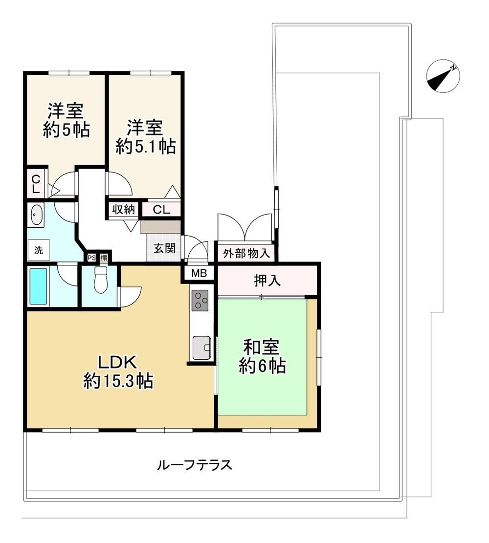 3LDK apartment in Nada Ward, Kobe, Hyogo - Photo 1