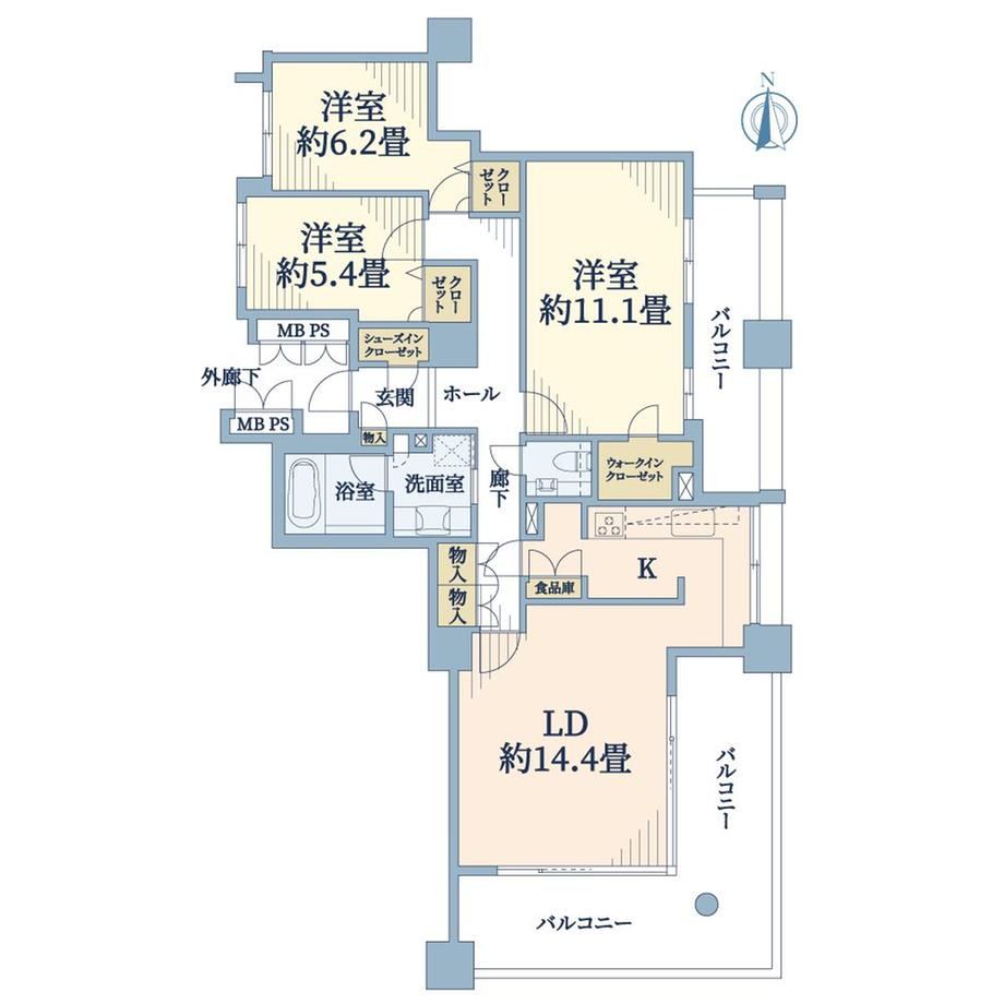 3LDK apartment in Higashi Ward, Nagoya, Aichi - Photo 1