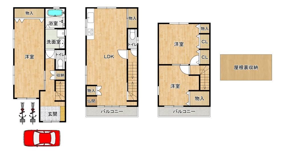 3LDK house in Moriguchi, Osaka - Photo 1