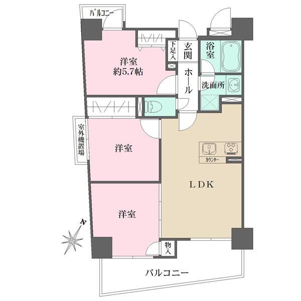 3LDK apartment in Fukushima Ward, Osaka - Photo 1