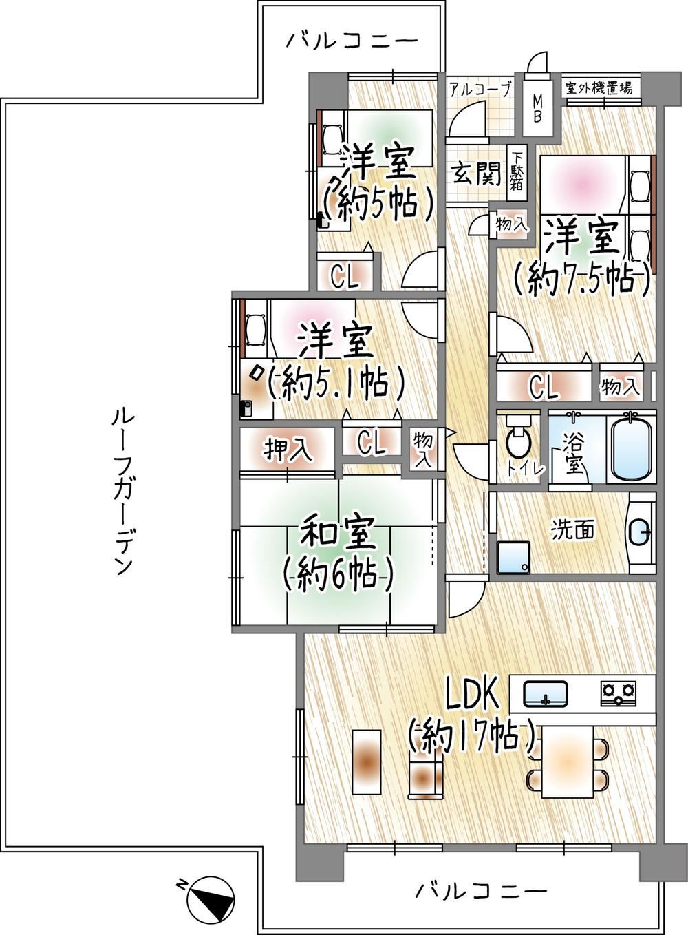 4LDK apartment in Kawanishi, Hyogo - Photo 1