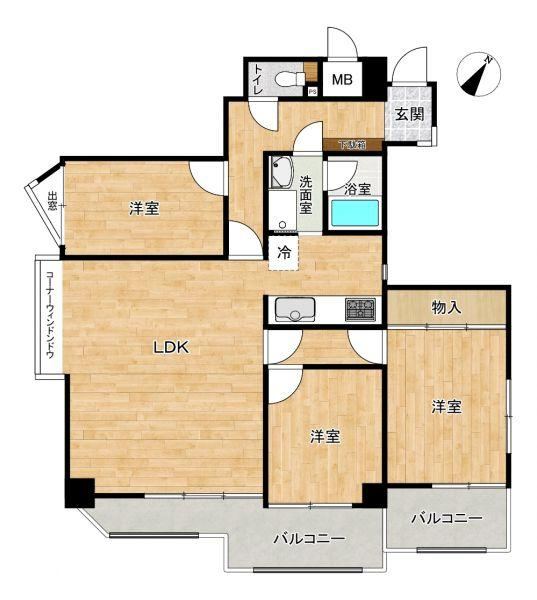 3LDK apartment in Tokai, Aichi - Photo 1