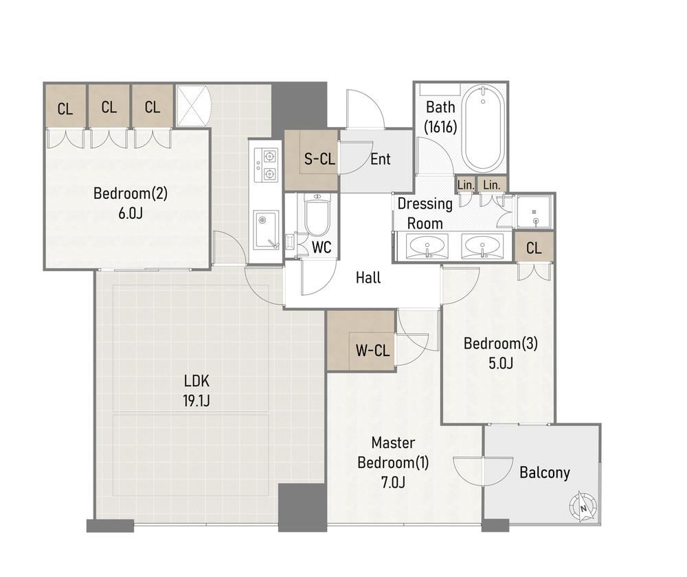 3LDK apartment in Fukushima Ward, Osaka - Photo 1