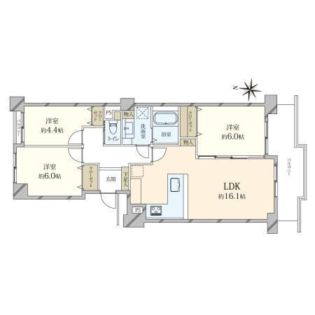 3LDK apartment in Ashiya, Hyogo - Photo 1