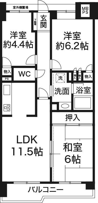 3LDK apartment in Akashi, Hyogo - Photo 1