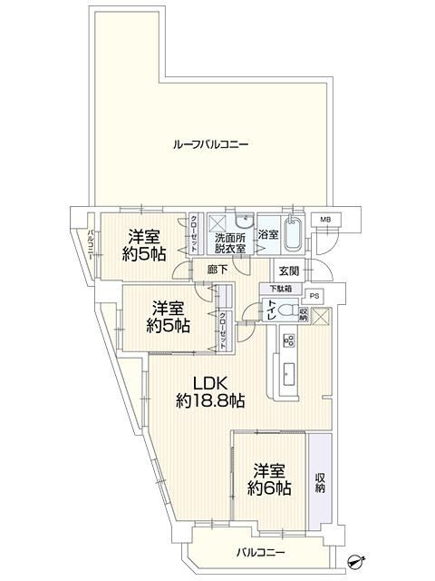 3LDK apartment in Kasuga, Fukuoka - Photo 1
