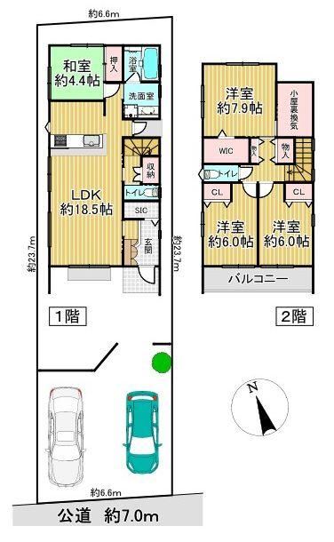 4LDK house in Minato Ward, Nagoya, Aichi - Photo 1
