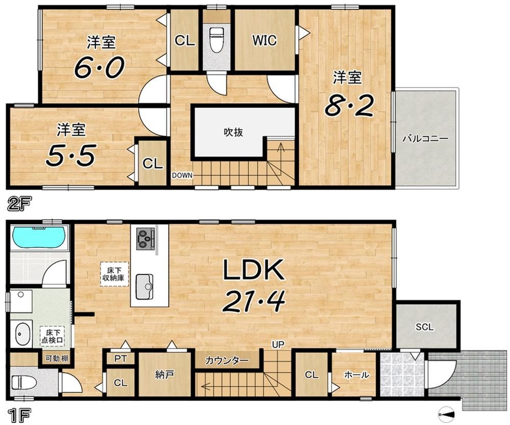 3LDK+S house in Minato Ward, Nagoya, Aichi - Photo 1