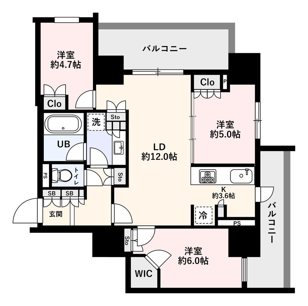 3LDK apartment in Minato Ward, Tokyo - Photo 1