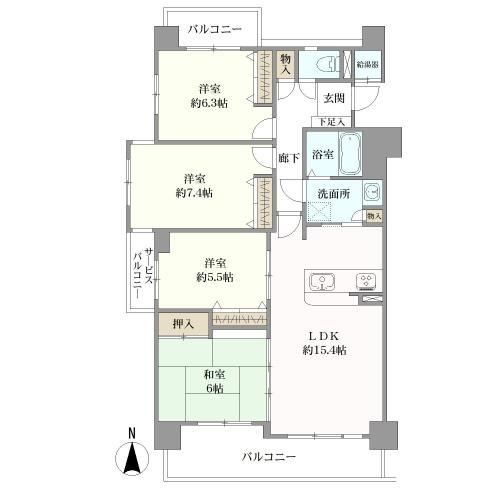 4LDK apartment in Sasaguri, Kasuya District, Fukuoka - Photo 1
