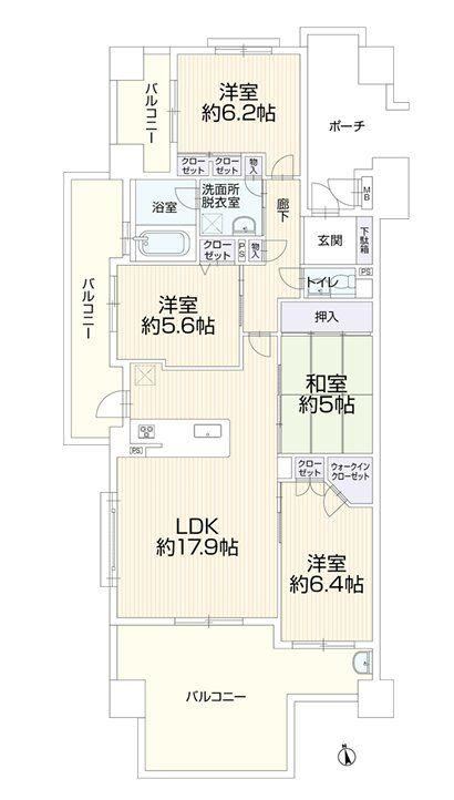 4LDK apartment in Nakagawa, Fukuoka - Photo 1