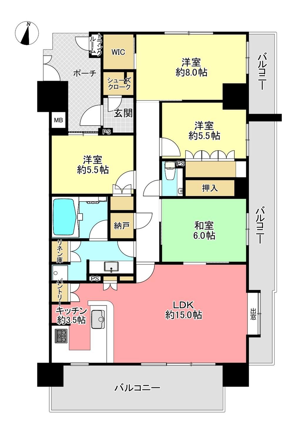 4LDK apartment in Sakura, Chiba - Photo 1