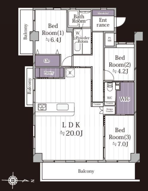 3LDK apartment in Kashiwa, Chiba - Photo 1